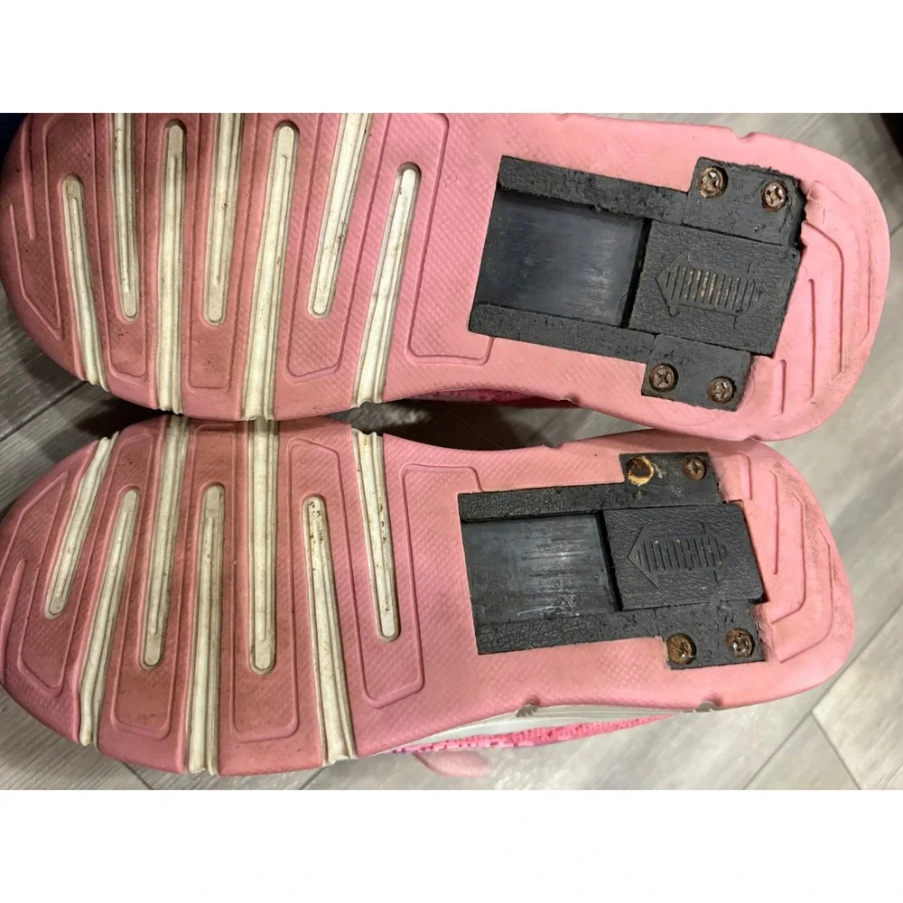 Kingka Sports Air Force US 2-3 Girls Pink Wheeled Roller Shoes heelies